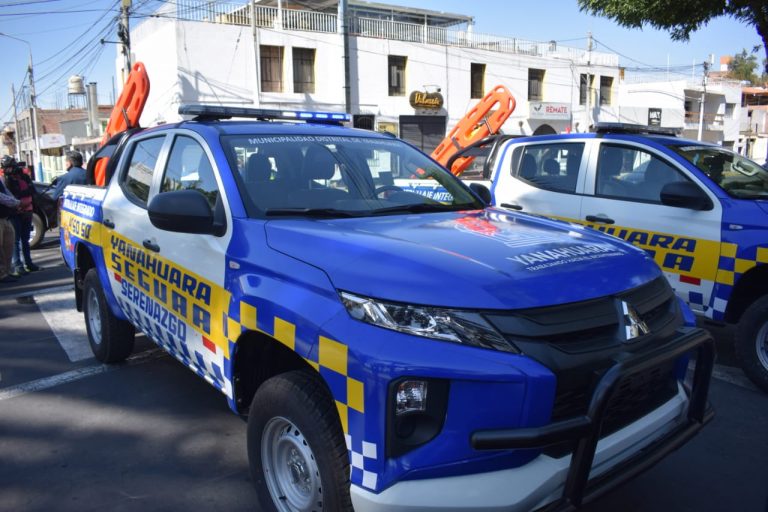 Municipalidad de Yanahuara adquirió 5 camionetas para reforzar la seguridad ciudadana en su distrito