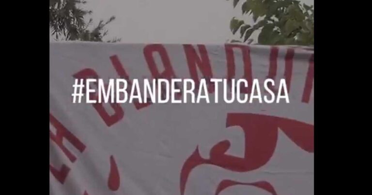 La ‘Blanquirroja’ lanza campaña #EmbanderaTuCasa