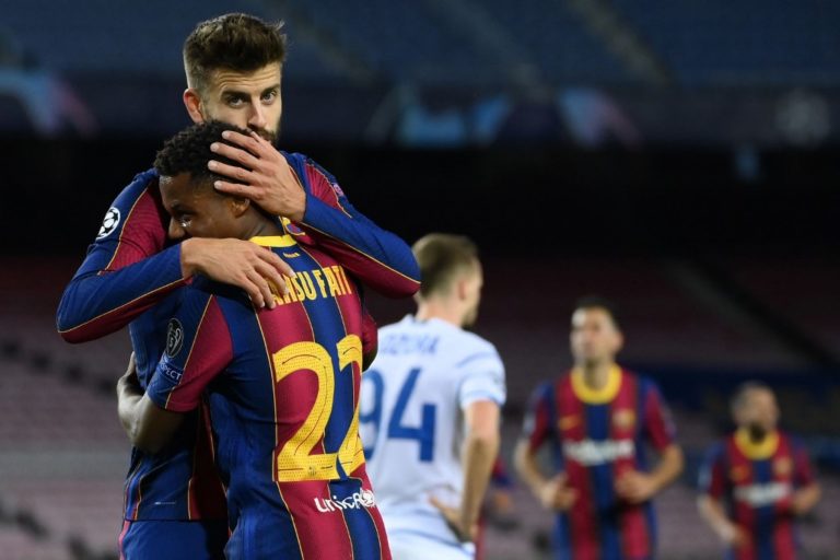 Barcelona salva su racha de triunfos ante un Dinamo diezmado por el covid-19
