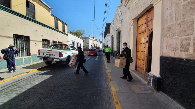 Tres oficinas de la Municipalidad Provincial de Arequipa fueron intervenidas esta mañana