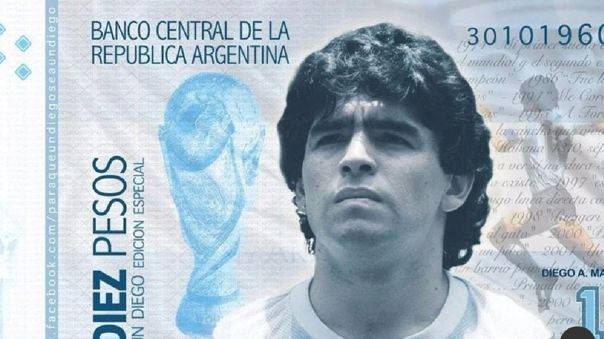 Lanzan campaña para que se emita un billete en homenaje a Diego Maradona