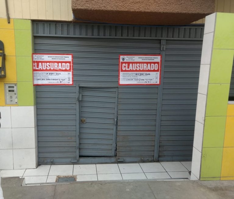 Clausuran local que se dedicaba a la venta de bebidas alcohólicas en Mariano Melgar