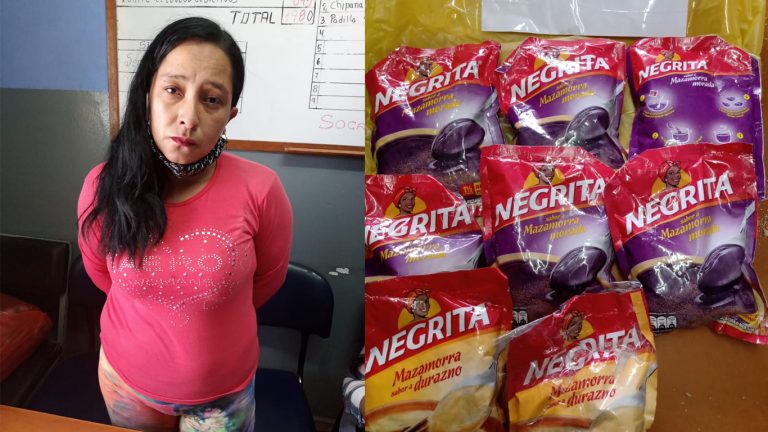 Arequipa: Mujer es detenida cuando trataba de meter drogas al penal de Socabaya camuflada en bolsas de mazamorra