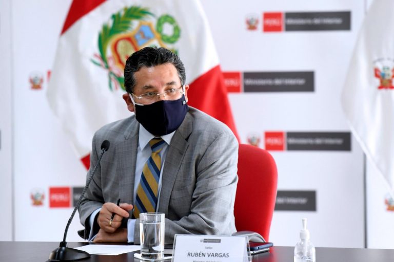 Rubén Vargas renunció al cargo de Ministro del Interior