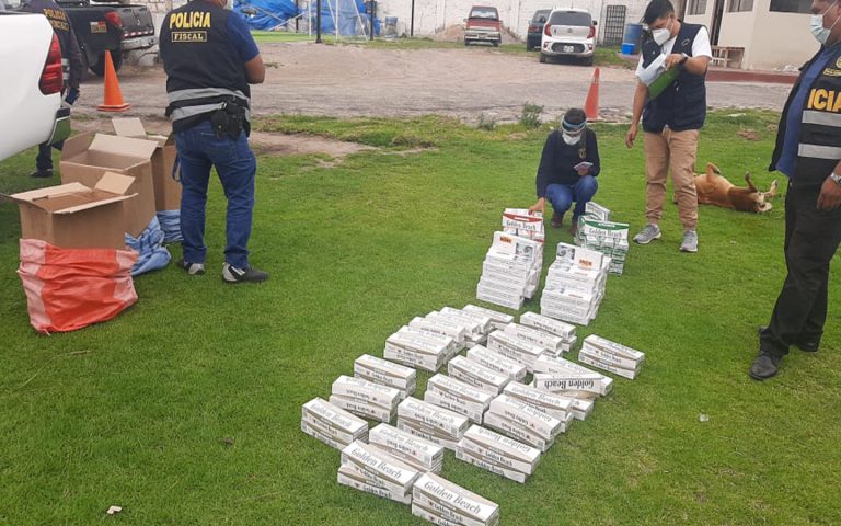Arequipa: policía incauta cigarrillos de contrabando valorizados en s/. 30.000