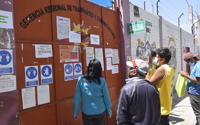 Arequipa: Suspenden atención en la Gerencia Regional de Transportes y Comunicaciones por caso de covid-19