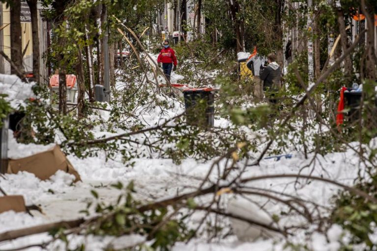 España: Madrid pide ayuda al gobierno por la intensa nevada