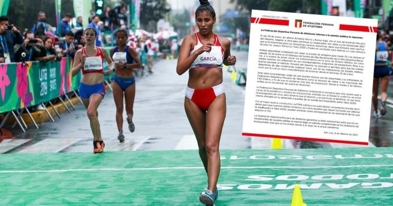 Federación de Atletismo explicó lo ocurrido con marchistas Kimberly García y Evelyn Inga