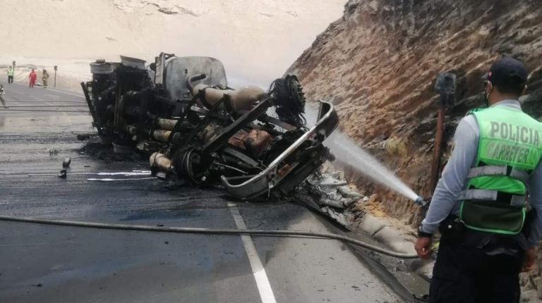 Arequipa: Explosión de cisterna cobra la vida de conductor