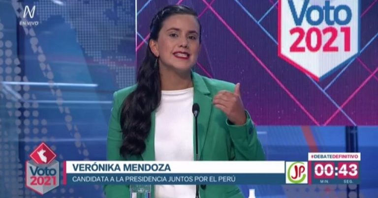 Verónika Mendoza fue elegida por los televidentes como la ganadora del debate presidencial