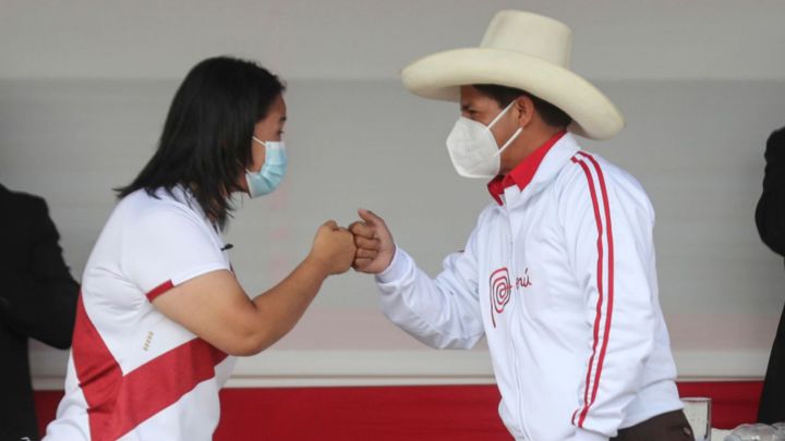 Distancia entre Pedro Castillo y Keiko Fujimori se acorta a 5 puntos