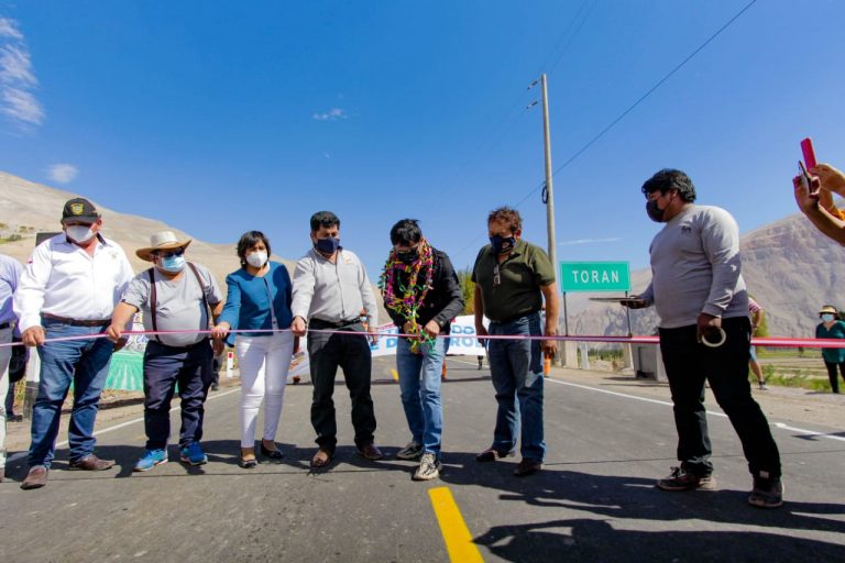 Se inaugura segundo tramo de carretera Punta Colorada-Sahuaní