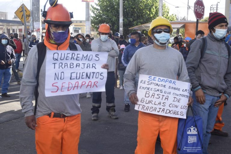 Suspenden de forma intempestiva trabajos de obras de Sedapar afectando a más de 50 trabajadores