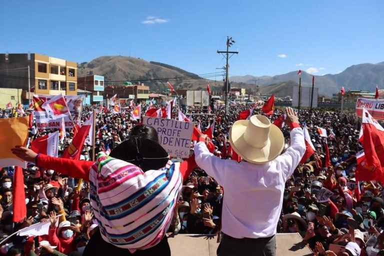 Pedro Castillo: «Vamos a hacer una cruzada nacional. Ayúdennos a revalorar a la dama y a la mujer peruana»