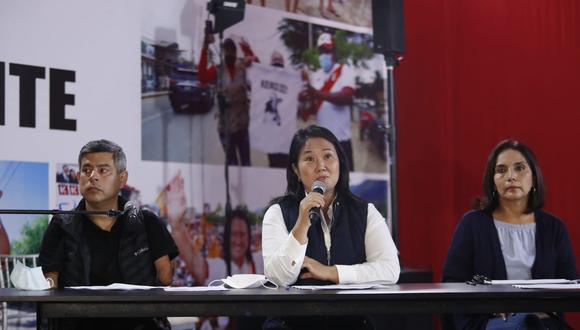 Keiko Fujimori: «Hemos notado que ha habido una estrategia de parte de Perú Libre para distorsionar o dilatar los resultados que reflejen la voluntad popular»