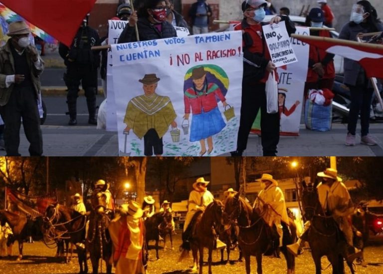Marchas de Fuerza Popular y Perú Libre se realizaron pese al crítico panorama de la región