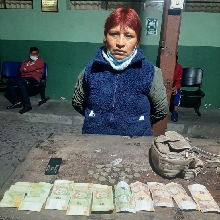 Detienen a mujer por microcomercialización de cocaína en el Cercado de Arequipa