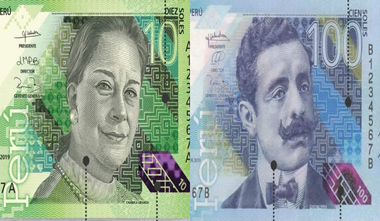 Presentan nuevos billetes de S/ 10 Y S/ 100 con diseños de Chabuca Granda y Pedro Paulet