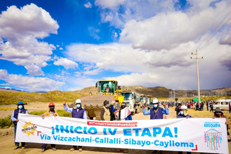 Inicia la última etapa de asfaltado de la carretera Vizcachani-Callali-Sibayo-Caylloma