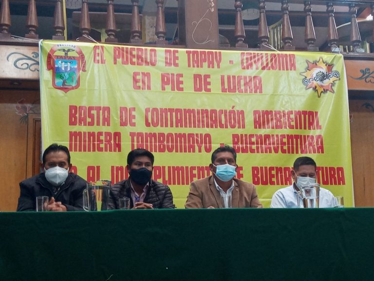 Denuncian a empresa minera Buenaventura por contaminar el río Huaruro del distrito de Tapay