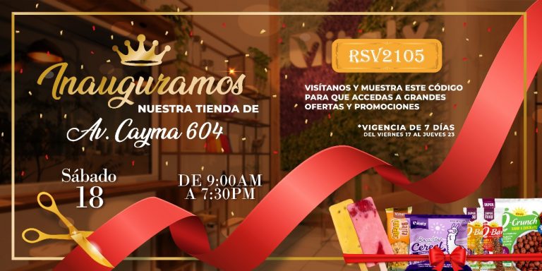 Emprendimiento Arequipeño PRODUCTOS VITALY inaugura su cuarta tienda este sábado 18 en el distrito de Cayma