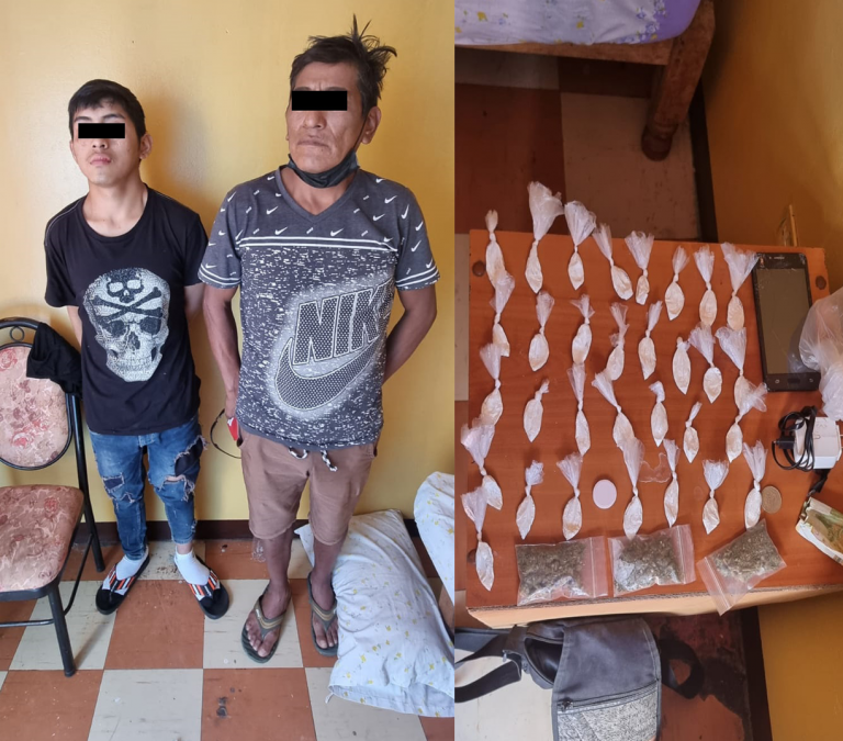 Detienen a dos personas por el presunto delito de tráfico ilícito de drogas