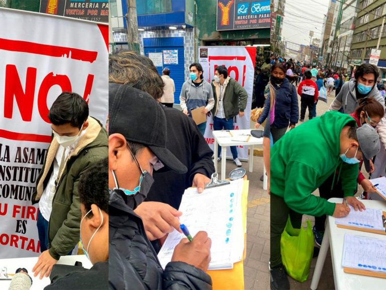 Cusco: Ciudadanos se mostraron en desacuerdo con recolección de firmas en contra de la Asamblea Constituyente