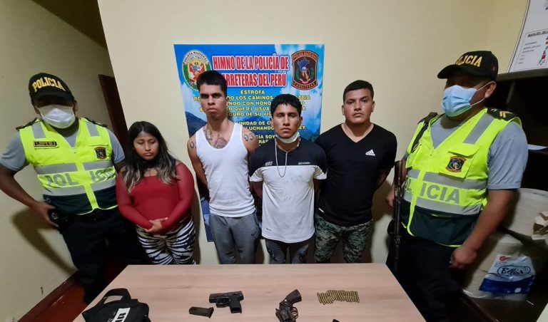 Detienen a cuatro presuntos integrantes de banda criminal que asaltaba en la carretera Interoceánica