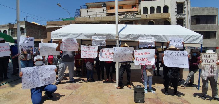 Paucarpata: Comerciantes de ferias itinerantes piden a la municipalidad la ampliación de sus permisos
