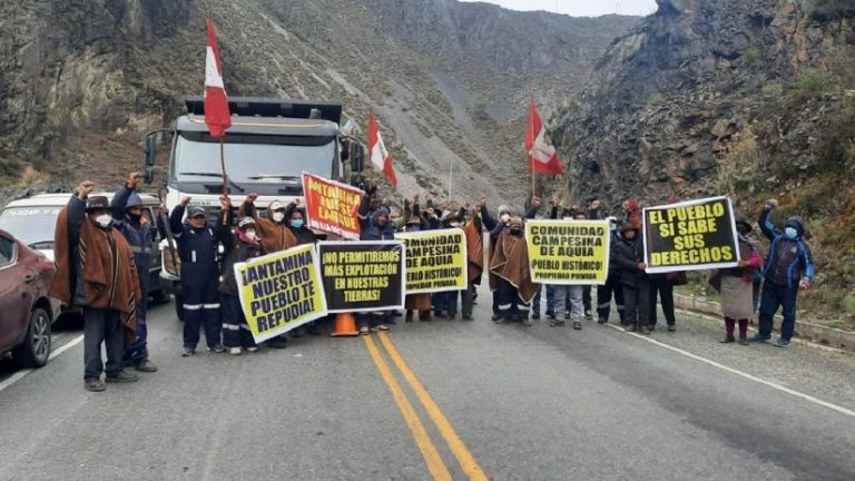 Comunidad de Aquia en Áncash acordó suspender paro contra minera Antamina