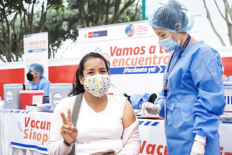 Perú superó el 70% de la población objetivo vacunada con dos dosis