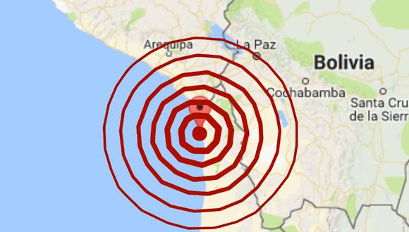 Esta madrugada se produjo un sismo de magnitud 4.1 en Tacna