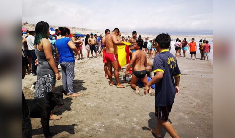 Salvan a menor de 13 años de morir ahogado en una playa de Ilo