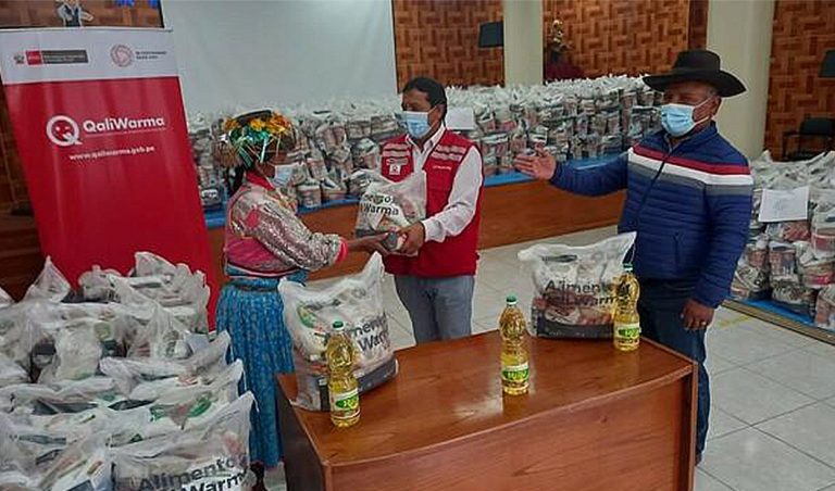 Qaliwarma entregó 30 toneladas de alimentos para tres distritos