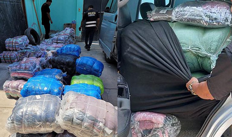 Policía incauta ropa de contrabando valorizada en S/70 000