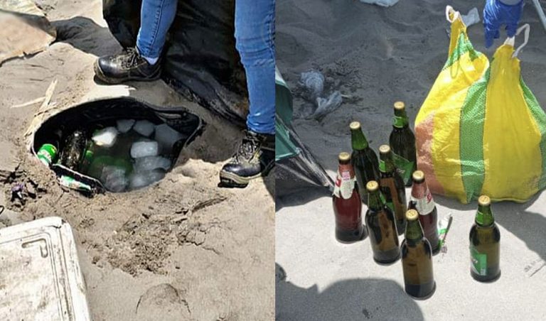 Ilo: Comerciantes escondían bebidas alcohólicas en la arena para burlar fiscalización