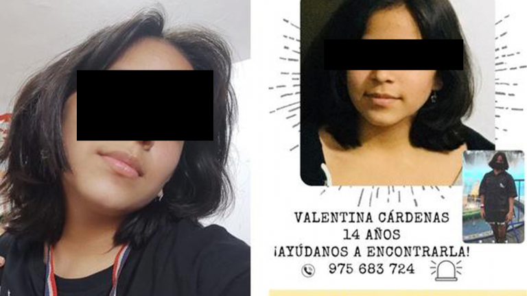 Encuentran a Valentina Cárdenas, menor que habría sido captada por una falsa agencia de modelaje