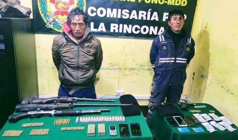 La Rinconada: Capturan a dos sospechosos de asalto a una acopiadora de oro