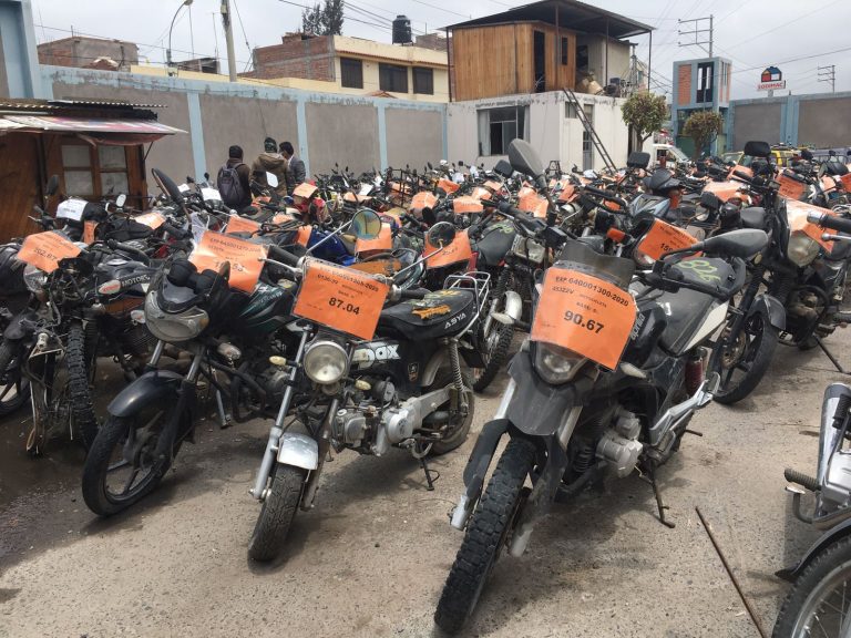 Comuna provincial rematará 457 unidades entre motos y autos