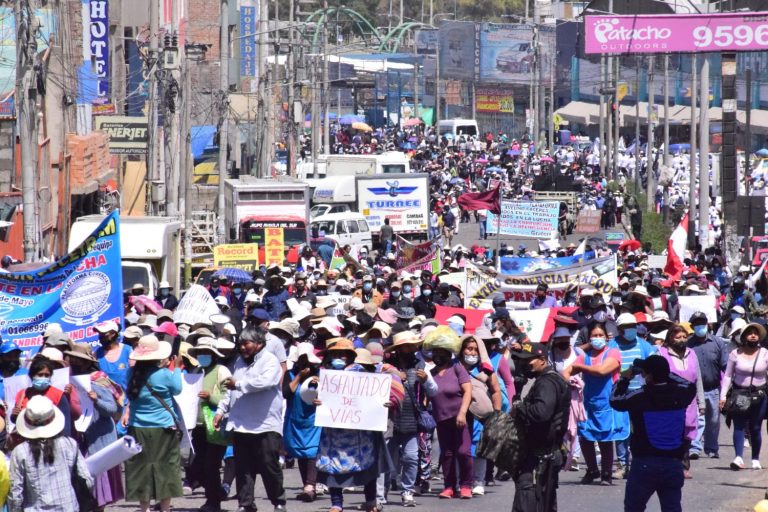 Andrés Avelino Cáceres: Comerciantes cansados de la inseguridad salieron a marchar a las calles