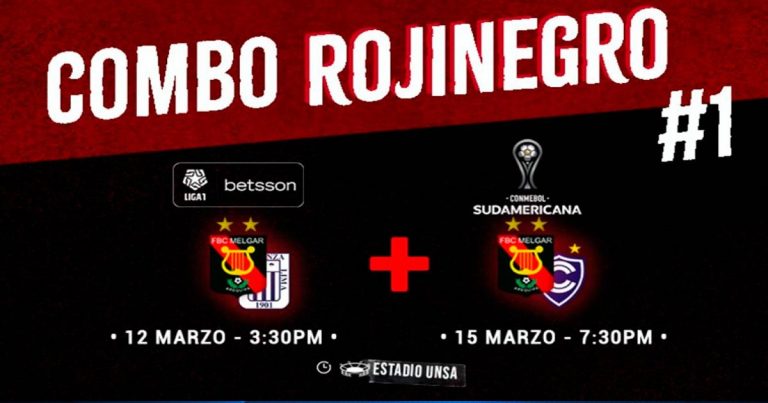 FBC Melgar lanzó ‘Combo rojinegro’ para duelos ante Alianza Lima y Cienciano