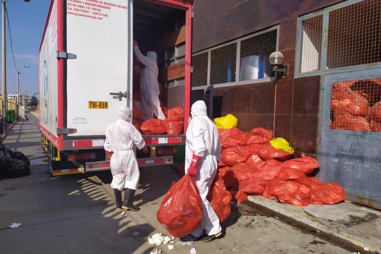 Centros de salud han acumulado 15 000 kilos de residuos biocontaminados
