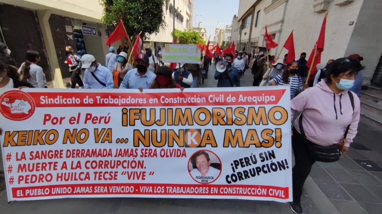Sindicato de Construcción Civil en contra de fallo del TC a favor de Fujimori: «Hay presos en peores condiciones»