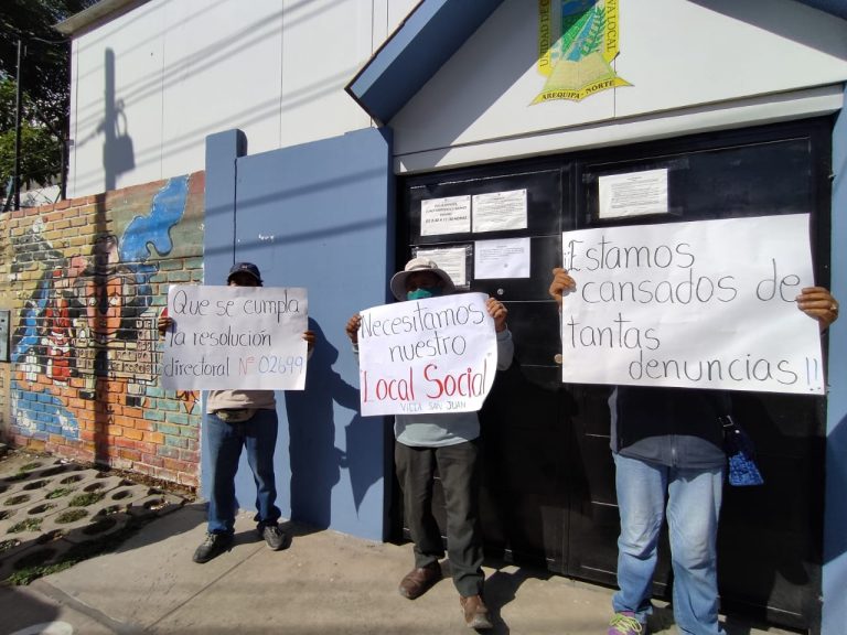 Cerro Colorado: Integrantes de local social piden reubicación de jardín para realizar sus actividades
