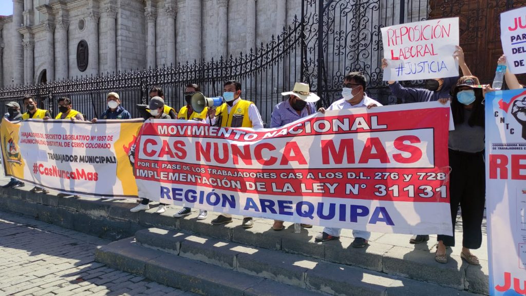 Trabajadores piden eliminación de régimen CAS.