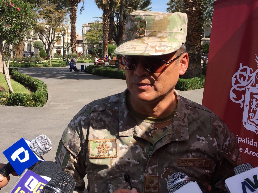 El personal del Ejército peruano apoyará las emergencias que se presenten en la festividad de la Virgen de Chapi este domingo 01 de mayo.