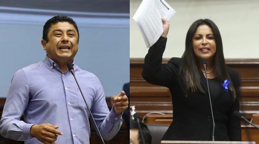 Congresistas Bermejos y Chirinos discuten en pleno del Parlamento.