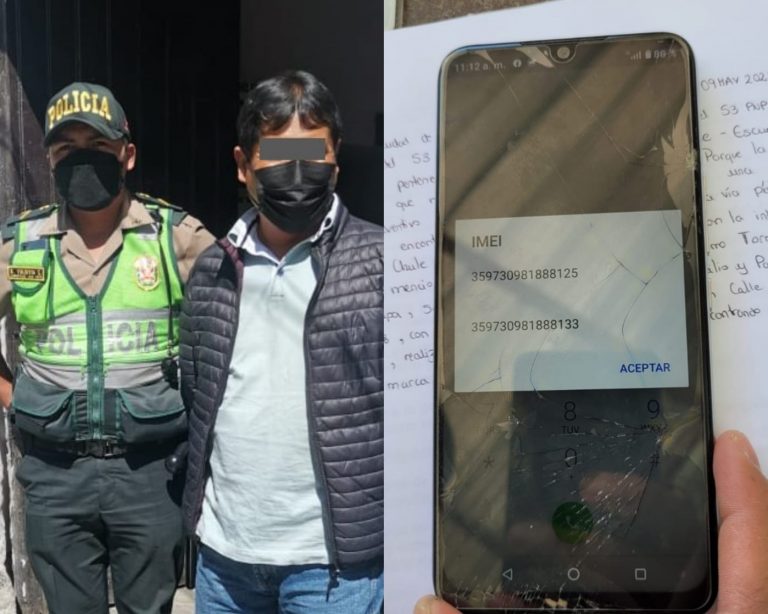 Vendedor de celulares robados es detenido por el parque La Muela