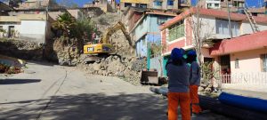 Obra de “Mejoramiento del servicio de transitabilidad peatonal y vehicular de la calle Gólgota