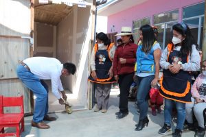 Mariano Melgar donó módulo prefabricado a la I. E. Inicial Héroes de Cenepa